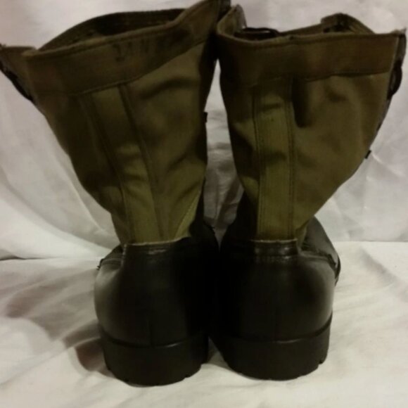1960S BATA VIETNAM SPIKE PROTECTIVE COMBAT GREEN sz14N JUNGLE BOOTS 1966 SI 518 main image 5